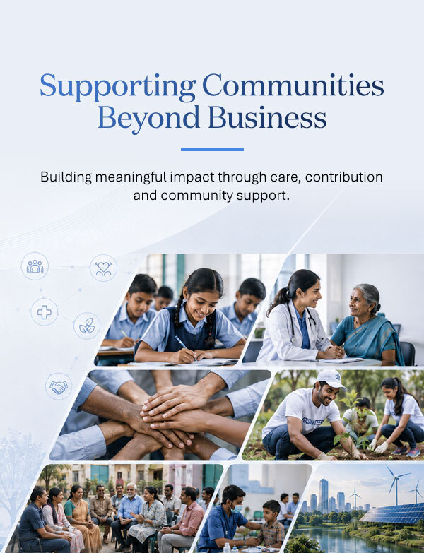 Supporting communities through education, healthcare, volunteering, environmental care and social development initiatives.